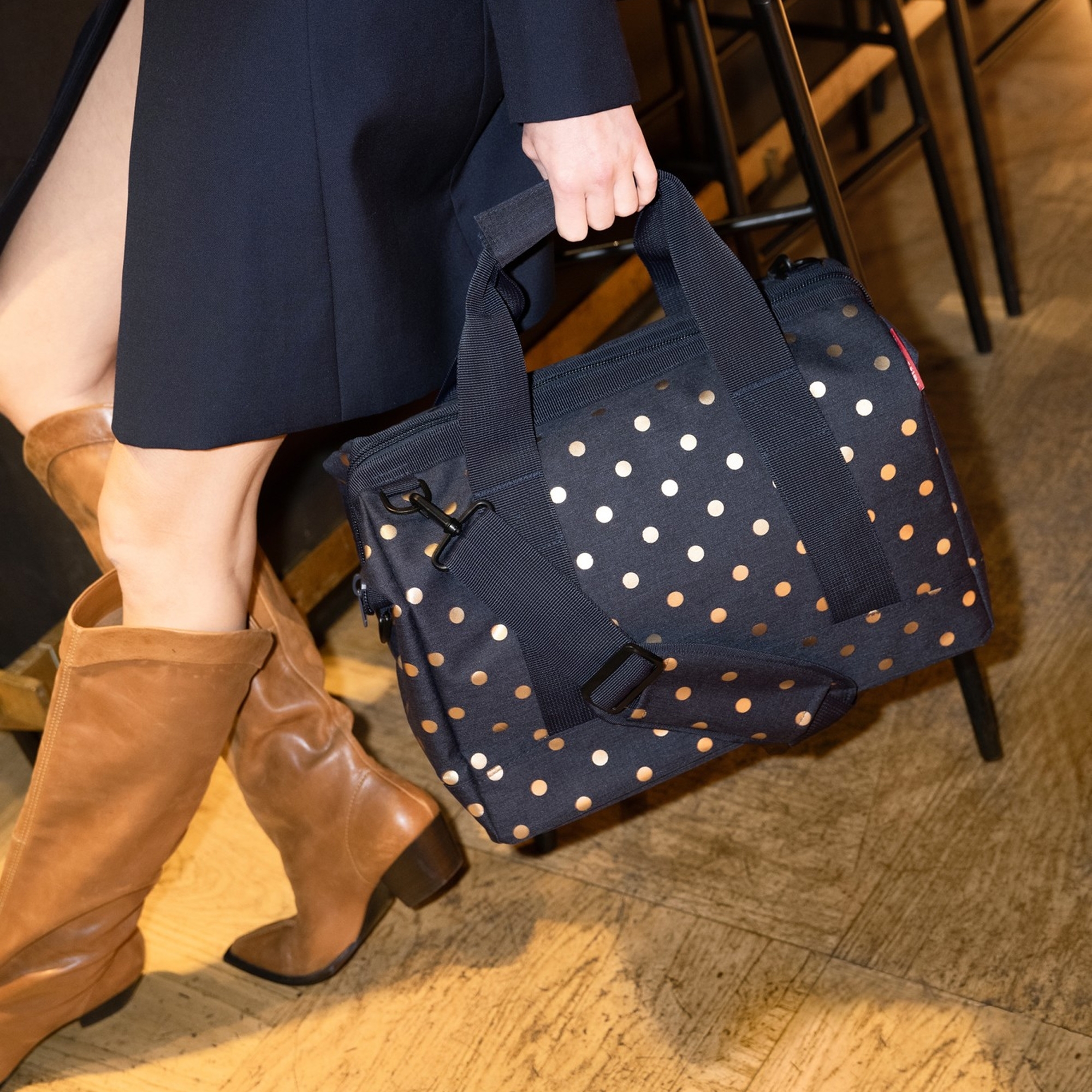 reisenthel - allrounde M - metallic dots blue