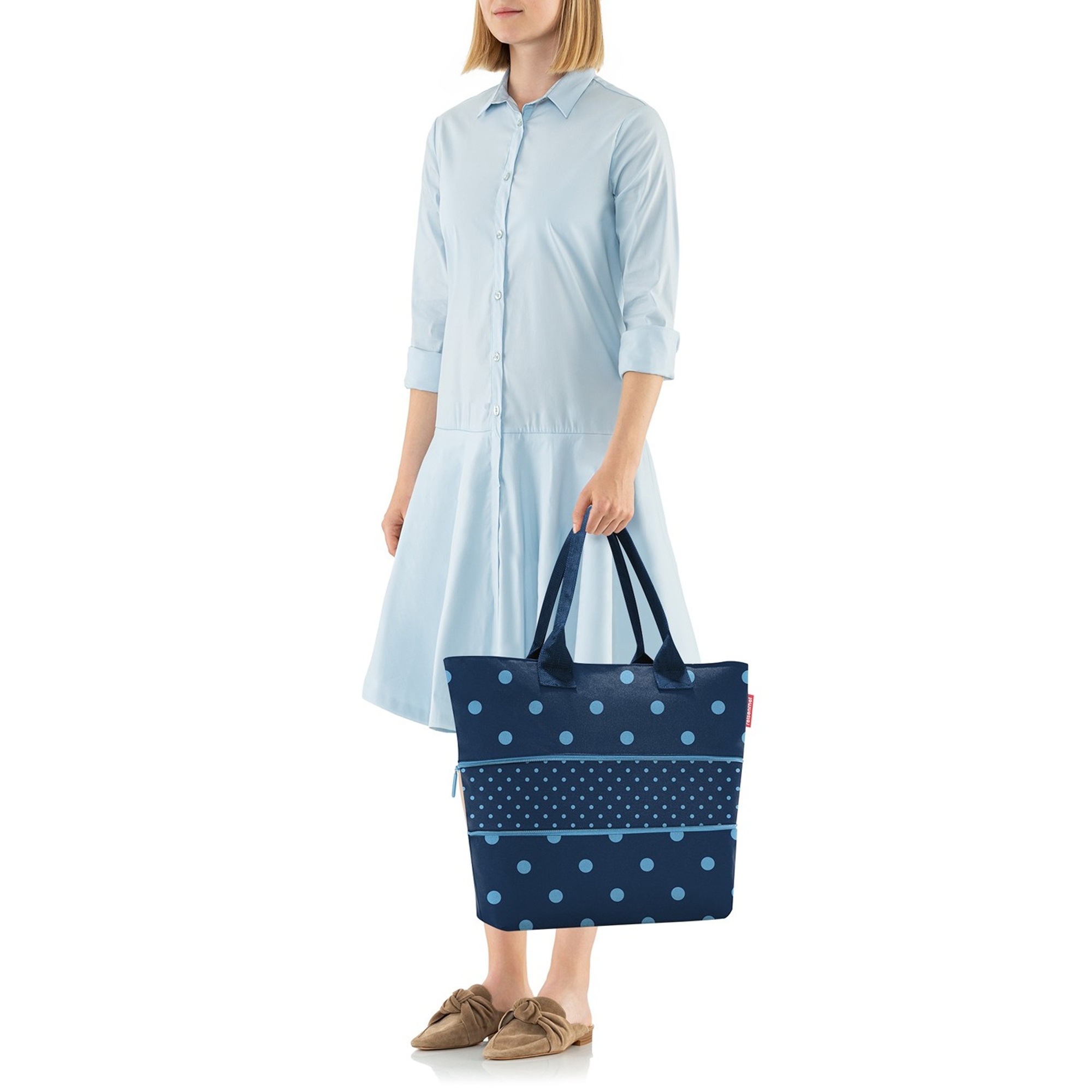 reisenthel - shopper e1 - mixed dots blue