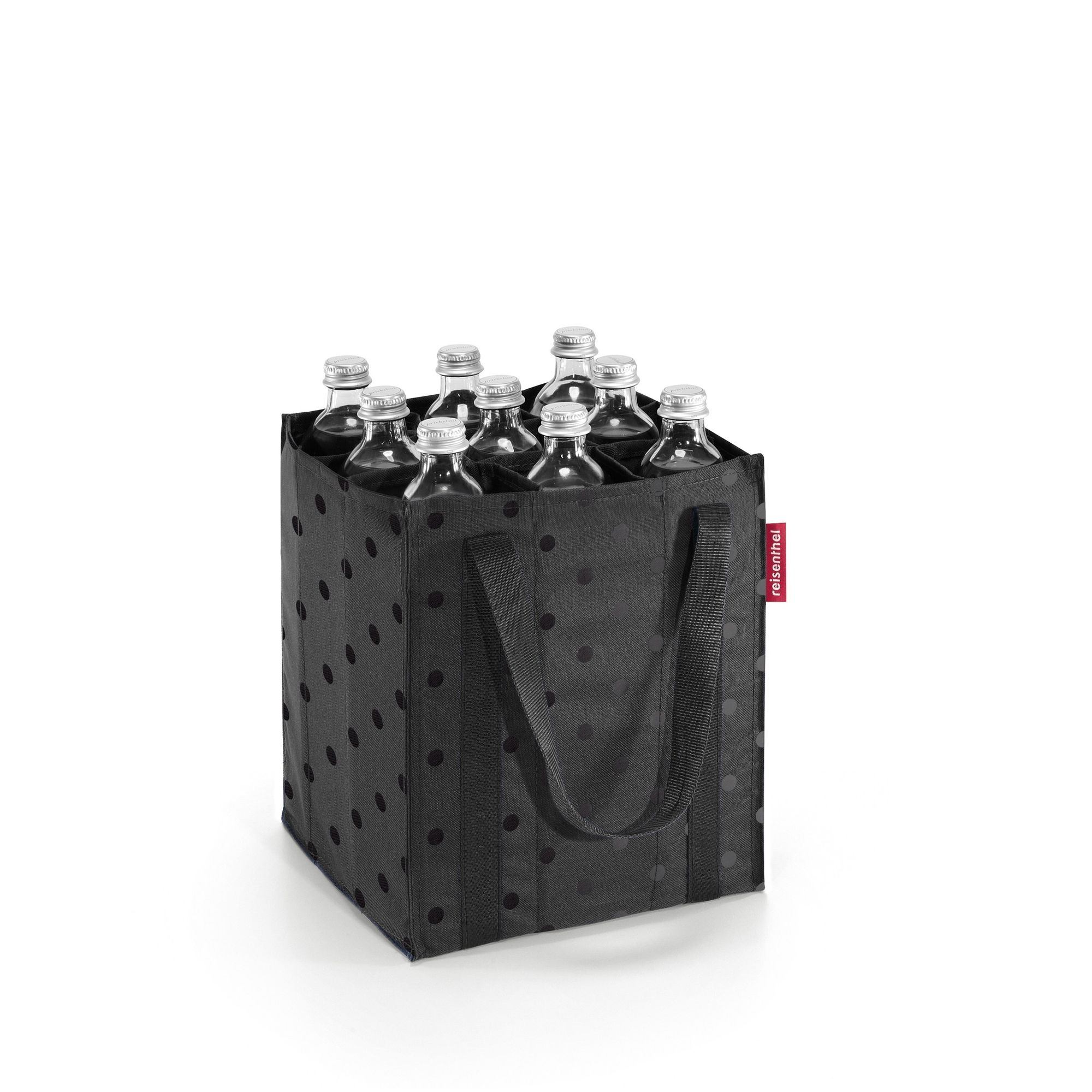 reisenthel - bottlebag - glossy dots black