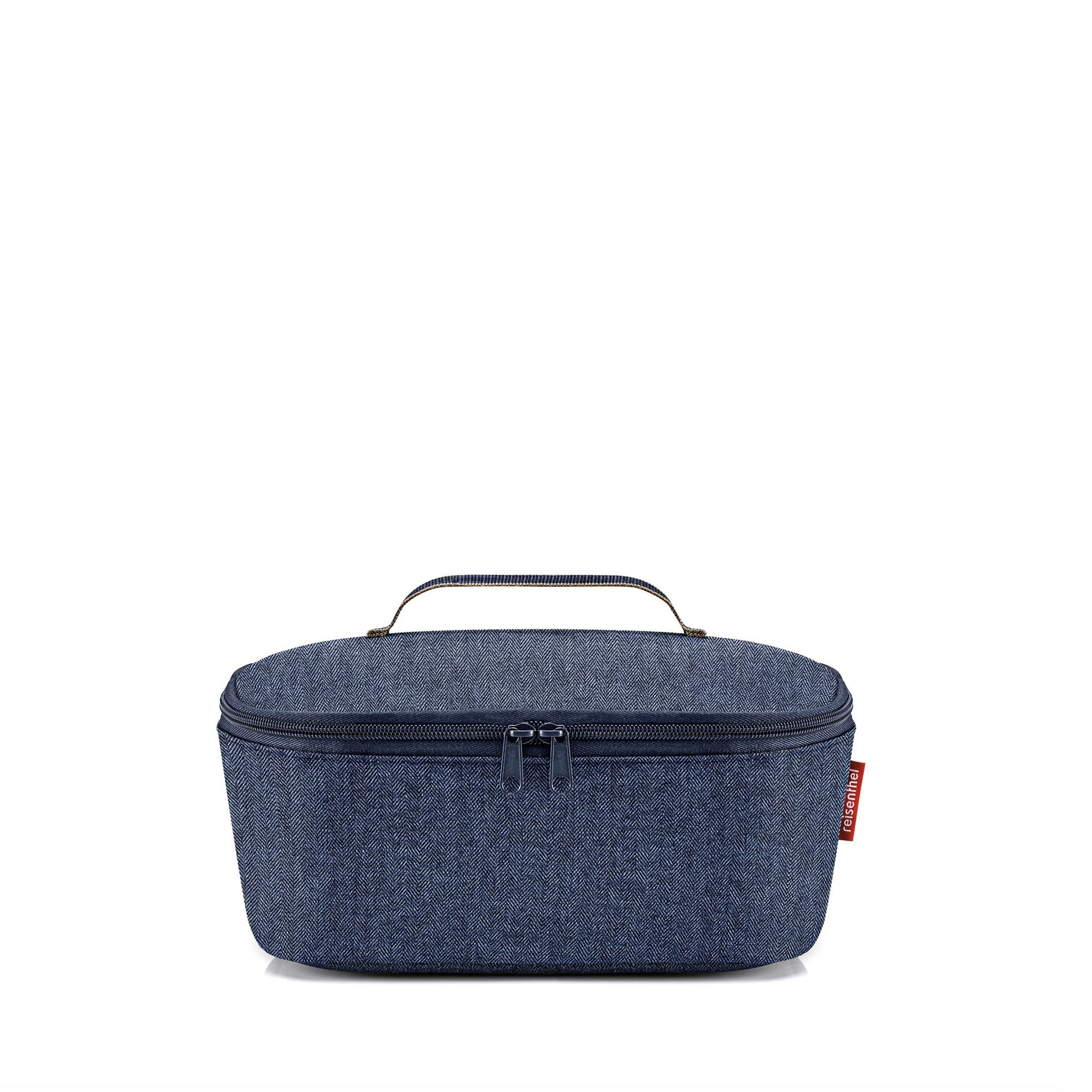 reisenthel - coolerbag M pocket - herringbone dark blue