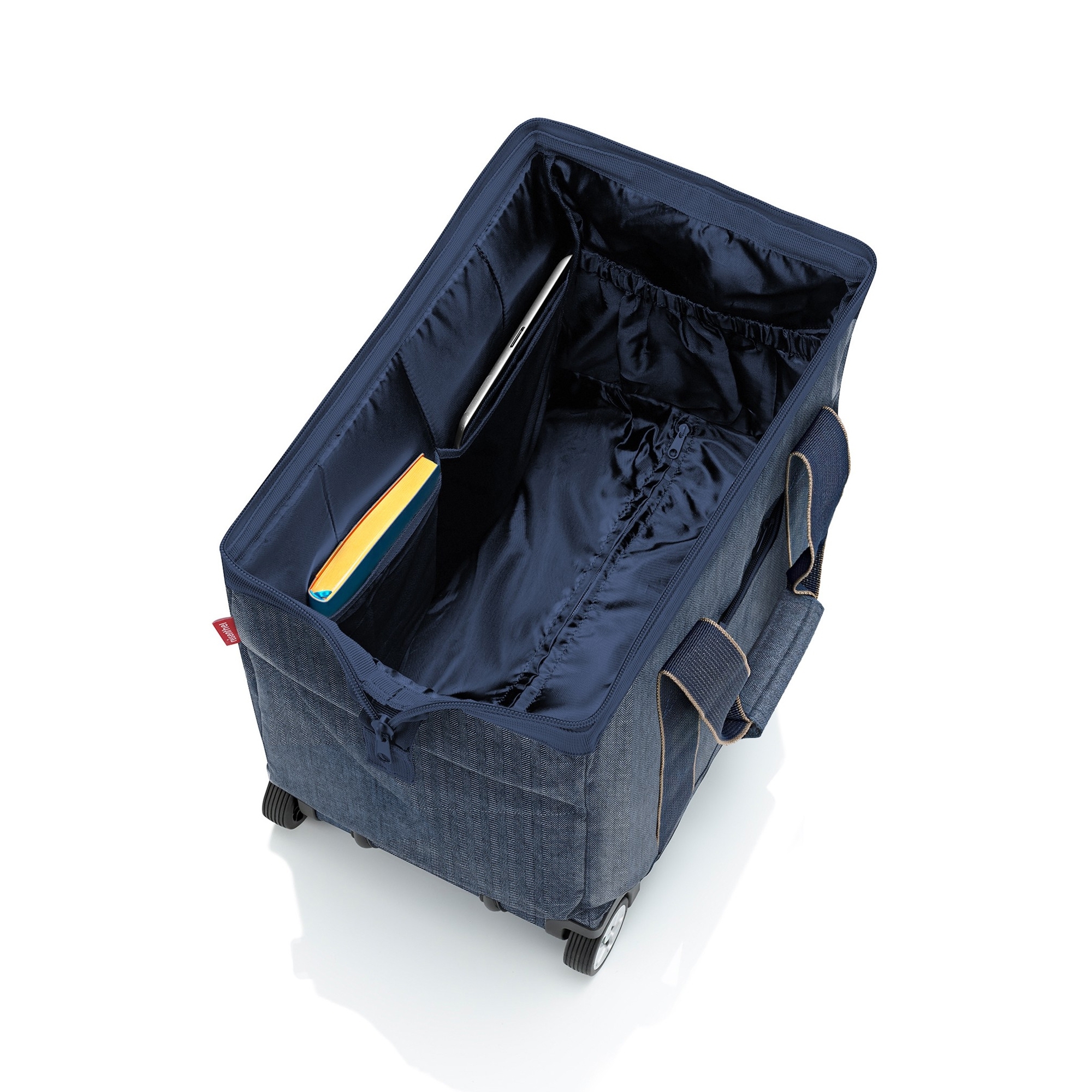 reisenthel - allrounder trolley - herringbone dark blue