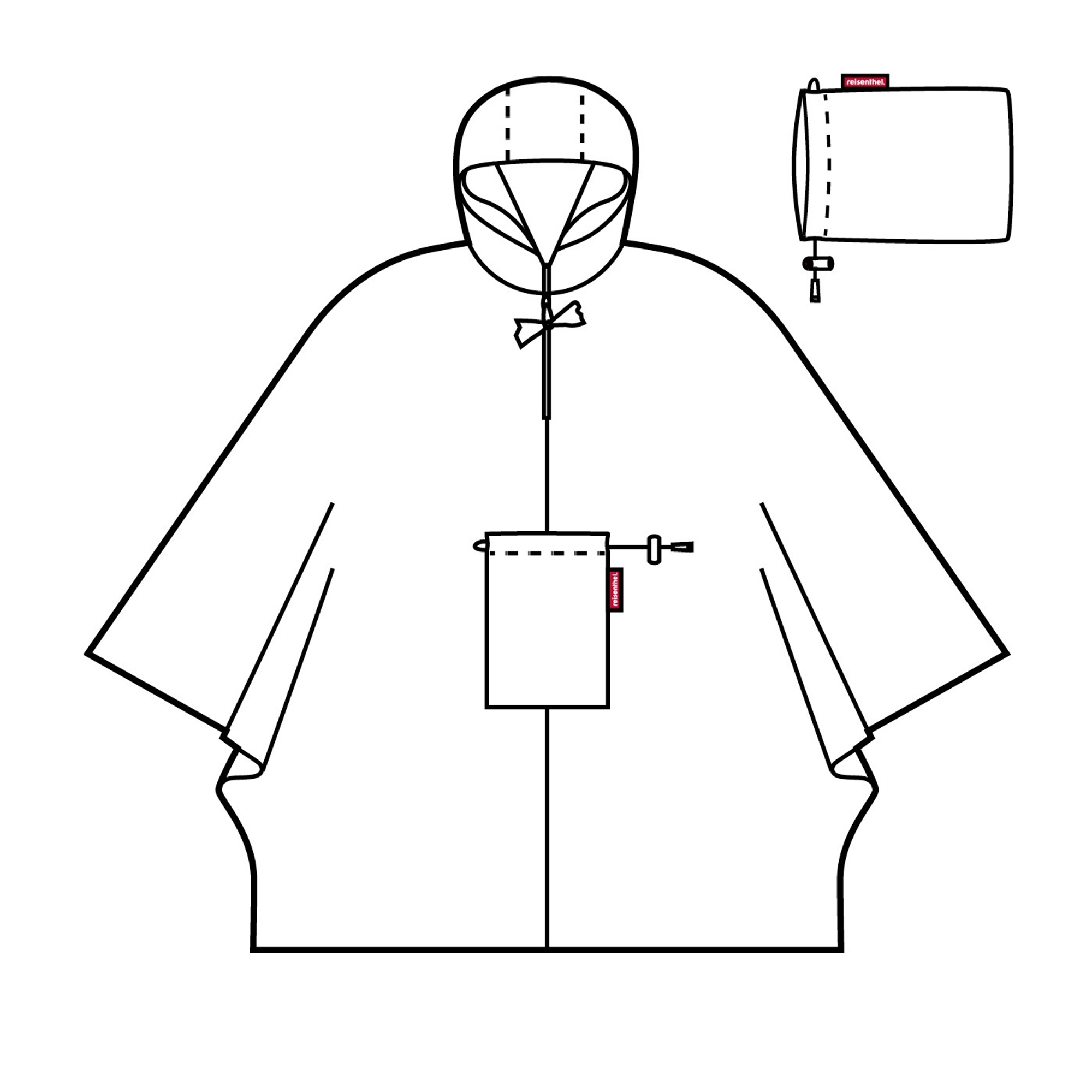 reisenthel - mini maxi poncho - leo macchiato