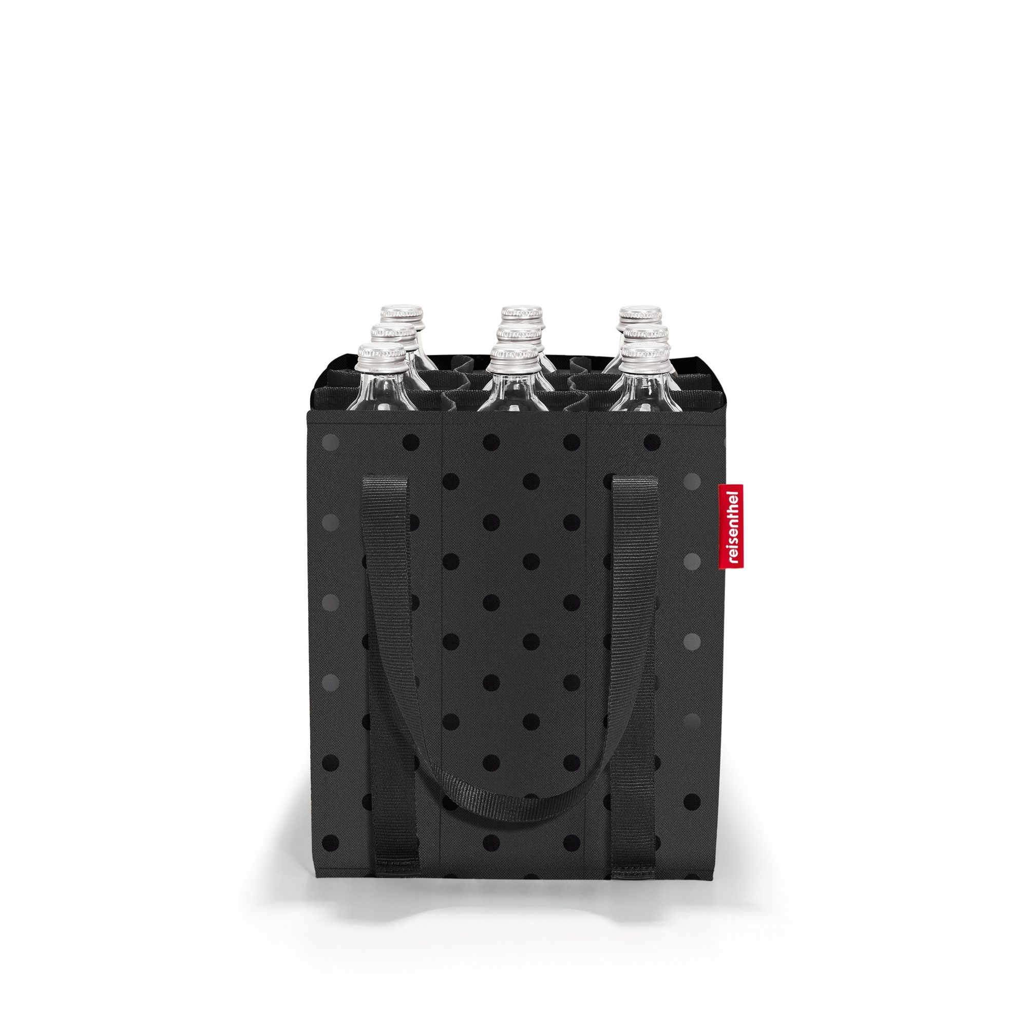 reisenthel - bottlebag - glossy dots black