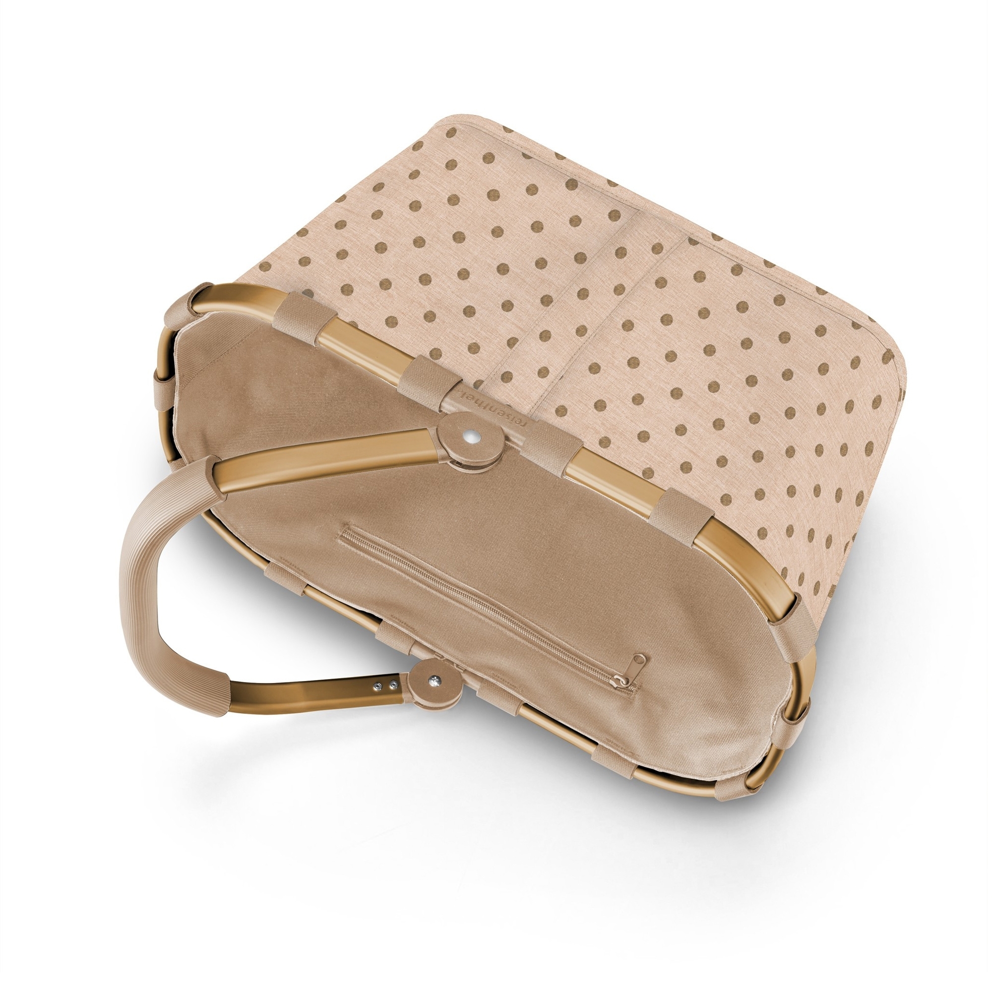 reisenthel - carrybag - frame metallic dots coffee