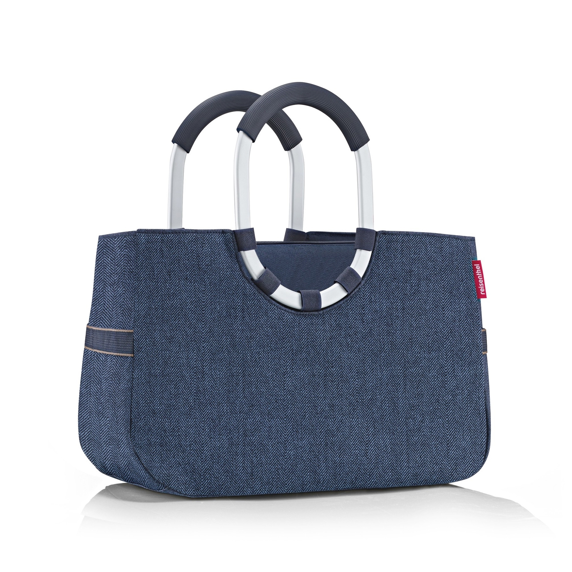 reisenthel - loopshopper M - herringbone dark blue