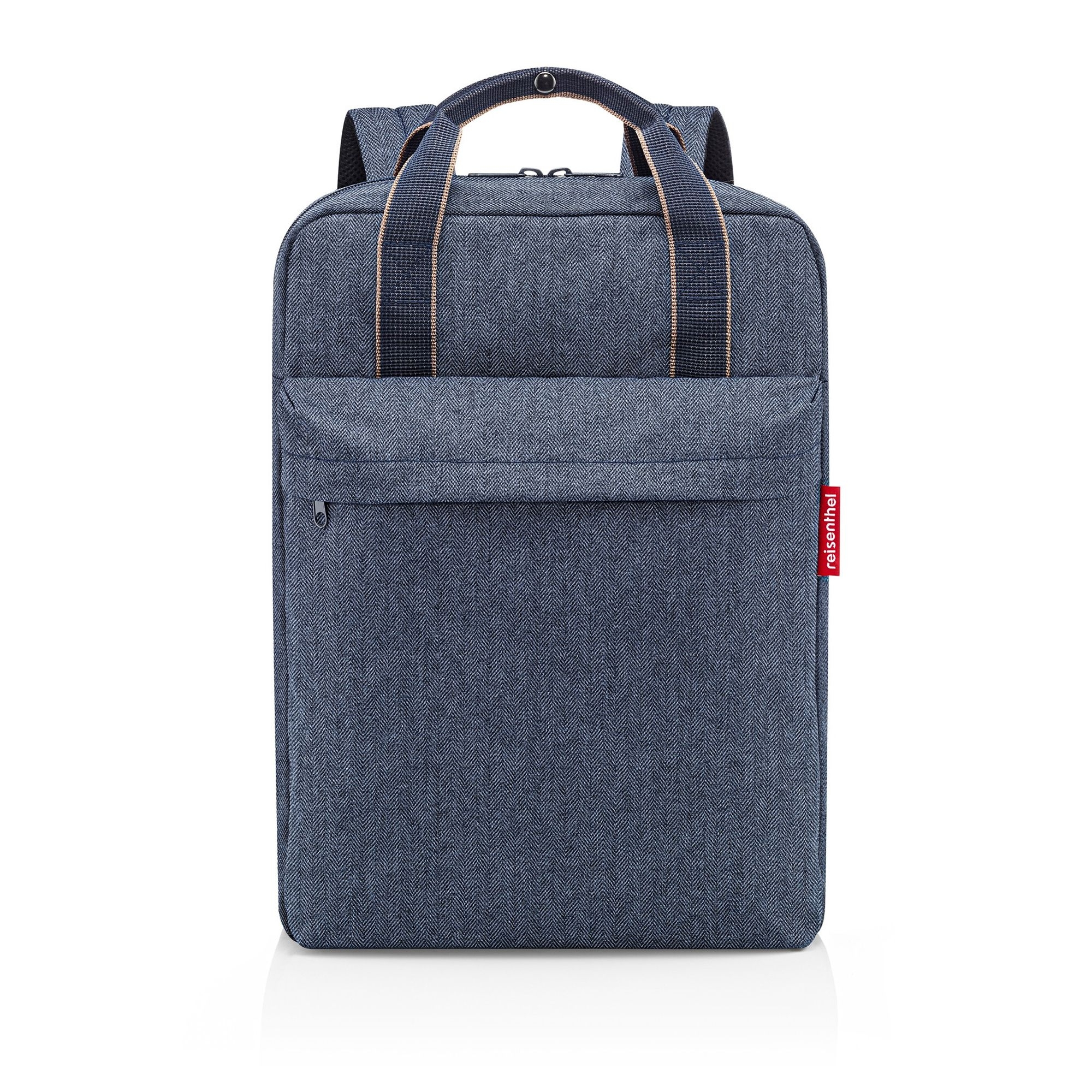 reisenthel - allday backpack m - herringbone dark blue