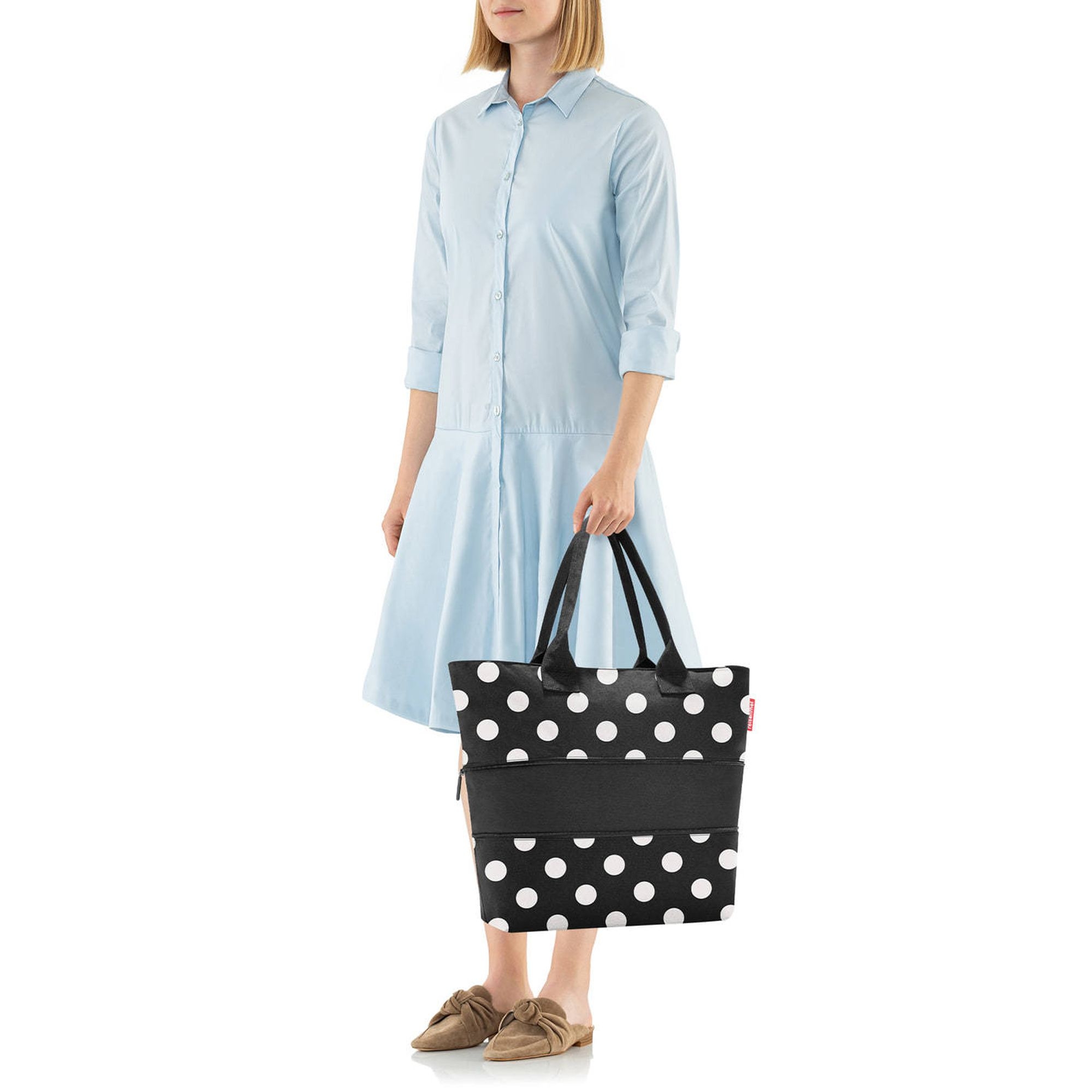 reisenthel - shopper e1 -  dots white