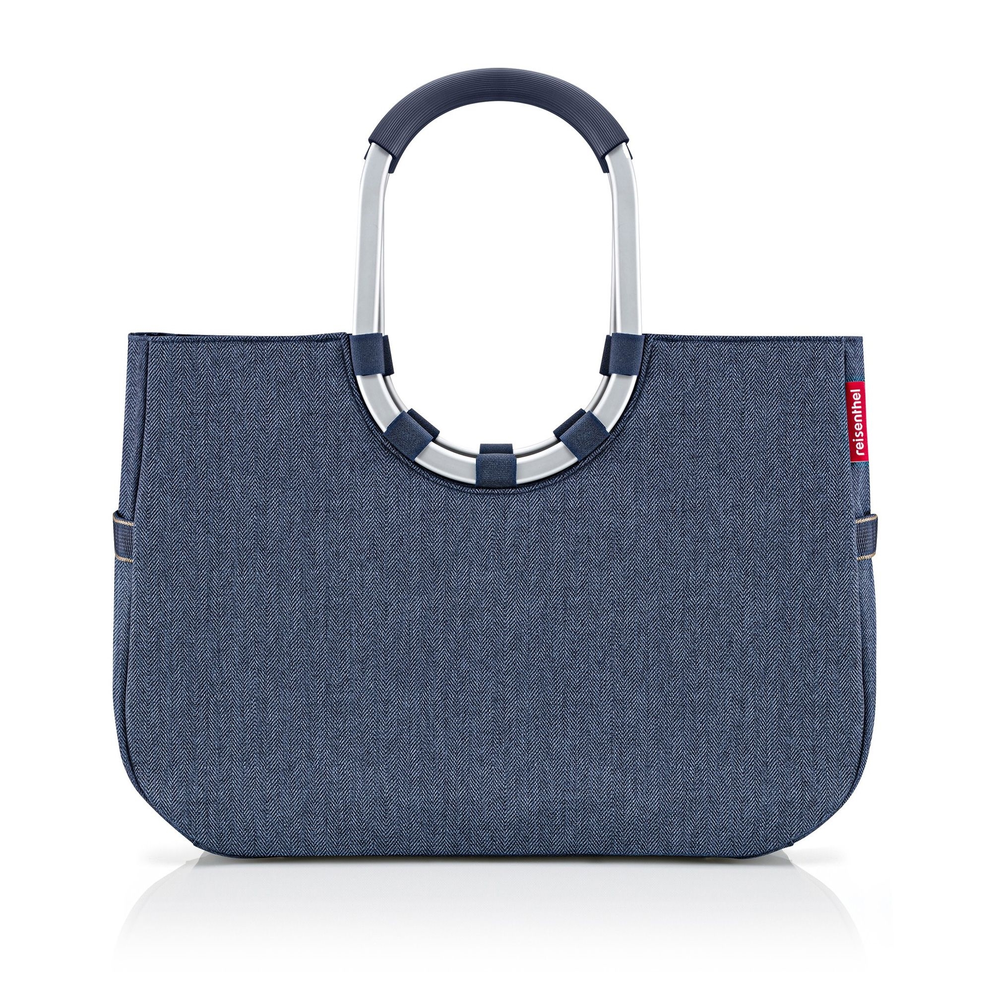 reisenthel - loopshopper L - herringbone dark blue