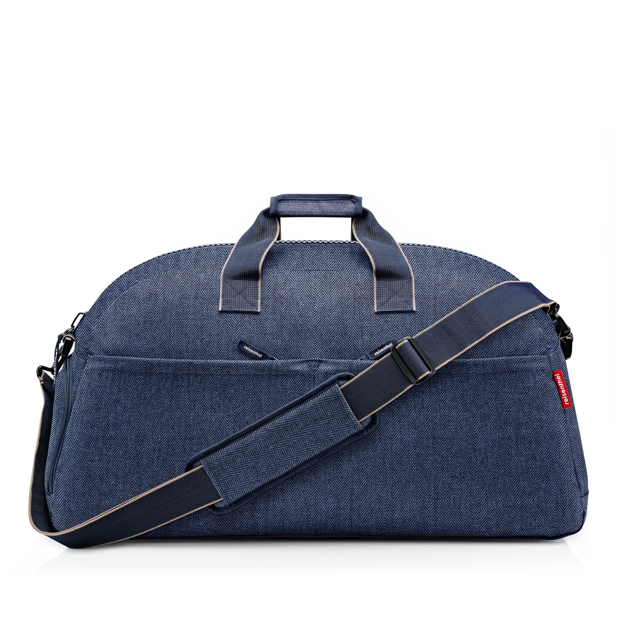 reisenthel - overnighter plus - herringbone dark blue