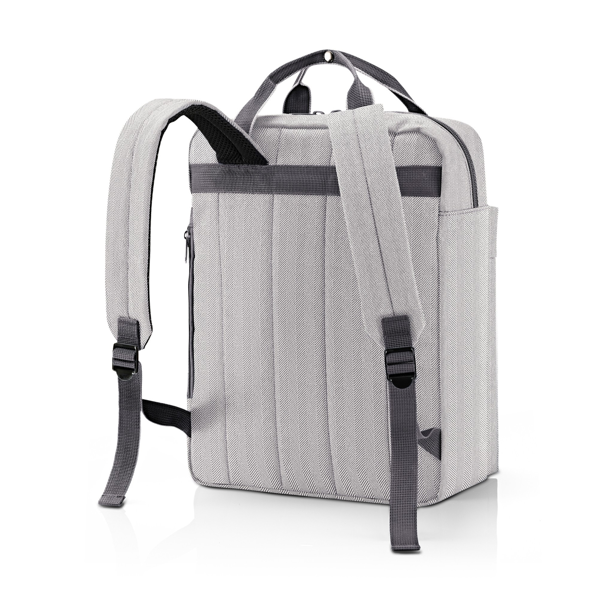 reisenthel - allday backpack m - herringbone grey