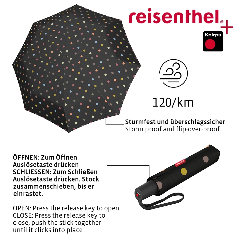 reisenthel - umbrella pocket duomatic - dots